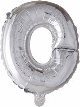 Wefiesta Folieballon Letter 'o' 102 Cm Zilver