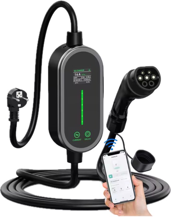 Mobiele Autolader - Thuislader | Elektrische Auto 3.7 kW - Bol