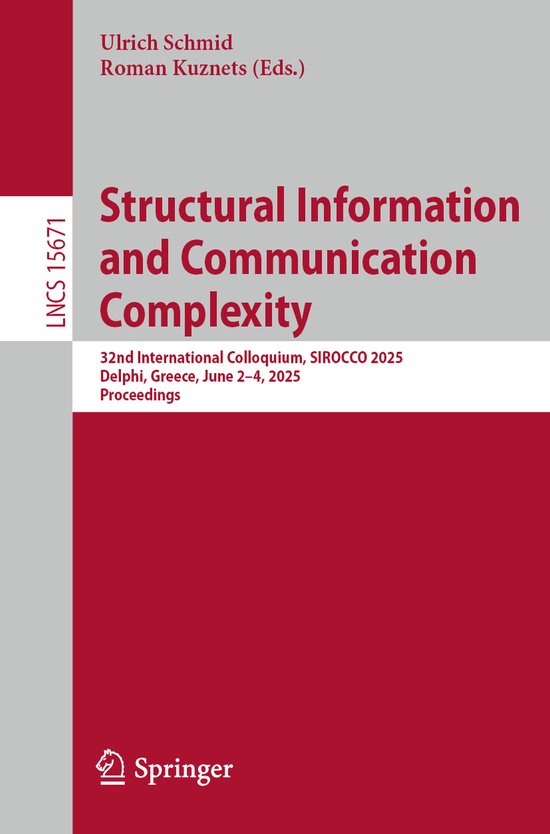Lecture Notes in Computer Science15671- Structural Informati ... - cover