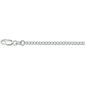 YO&NO - Ketting - Zilver - Gourmet - 2.6mm - 60cm - Sieraden Vrouw - Heren - Gerhodineerd - Zilver 925