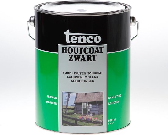 Tenco Houtcoating Zwart - 5 liter | bol.com