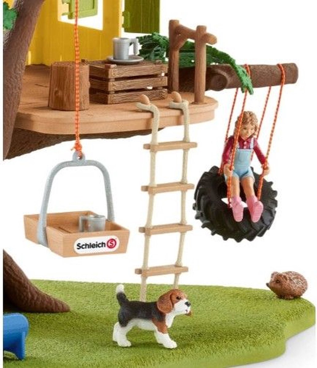 schleich FARM WORLD - Avontuurlijke boomhut - Speelfigurenset - Kinderspeelgoed voor Jongens en Meisjes - 3 tot 8 jaar - 28 Onderdelen — afbeelding 17