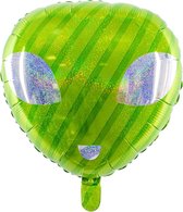 Helium Ballon Alien Groen Holografisch 48cm leeg