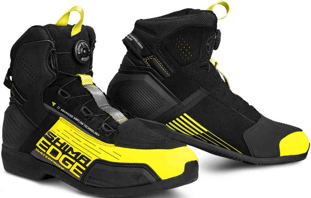 SHIMA Edge Waterproof Zwart Geel Motorschoenen - Laars