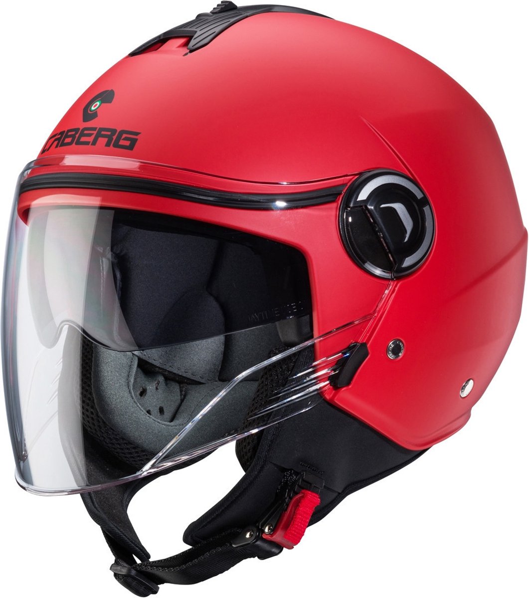 Caberg Riviera V4 X Mat Rood Jethelm - Maat S - Helm