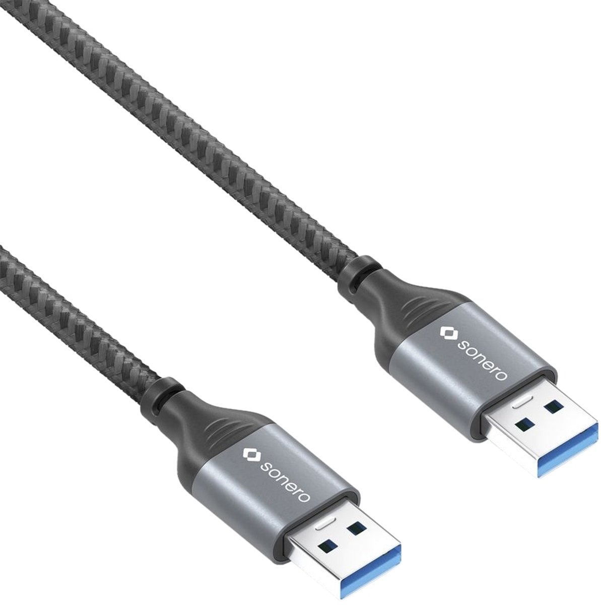 sonero SPC-U050-015 USB-kabel USB 3.2 Gen 1 (3.1 Gen 1) 1,5 m USB A Zwart, Grijs