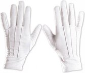 Witte Handschoenen Deluxe Maat M