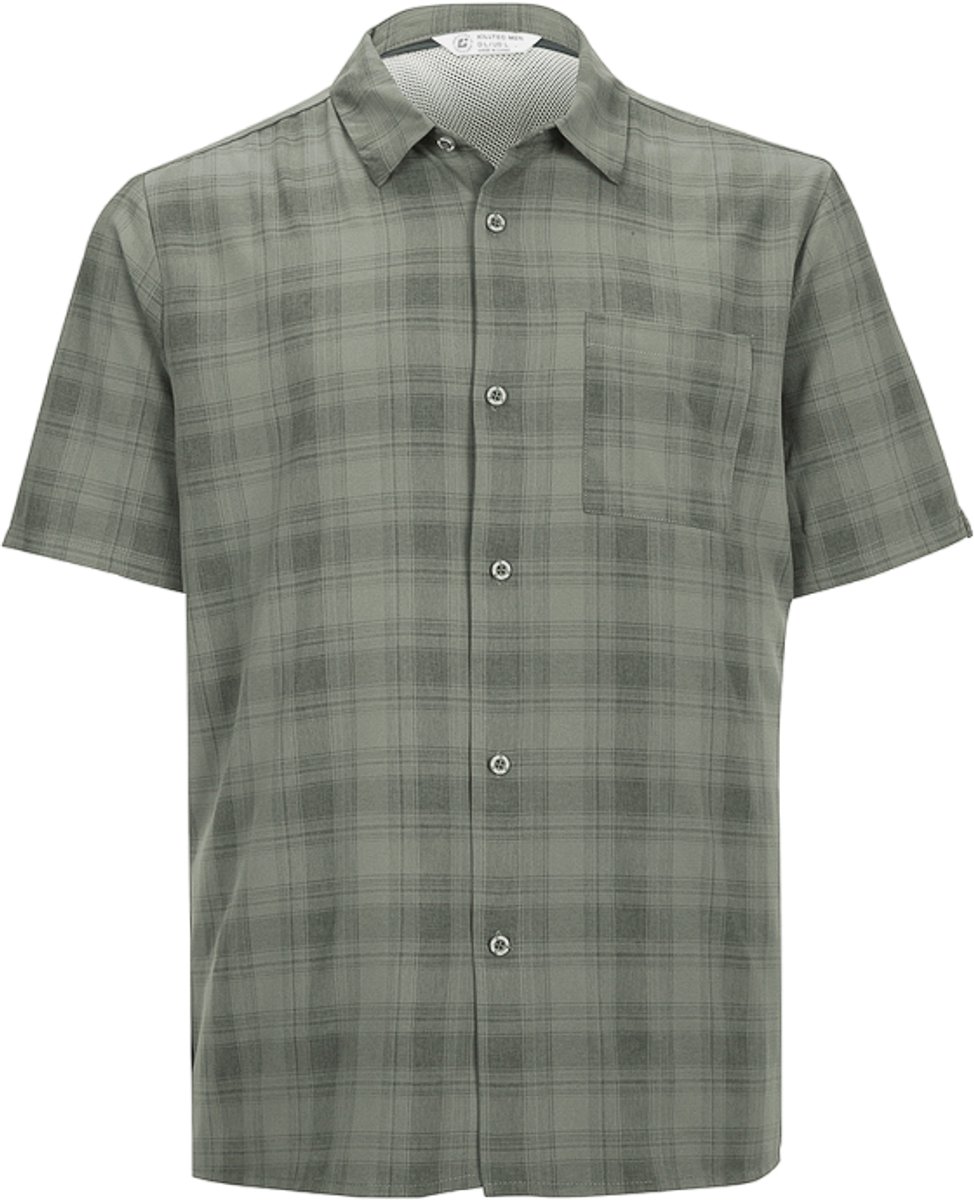 Killtec Kos 98 Geweven Overhemd Herenblouse korte mouw light Groen