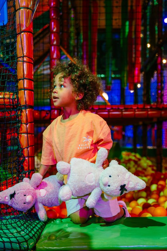 Bumba - Knuffel - Fluffy pluche 35 cm roze van Bumba — afbeelding 4