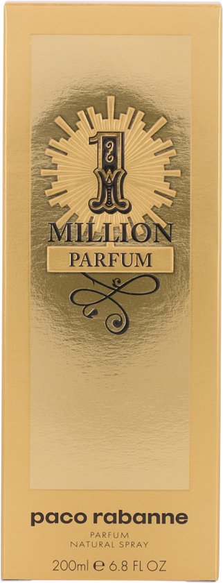 Paco Rabanne 1 Million 200 ml - Parfum Spray - Voor Heren