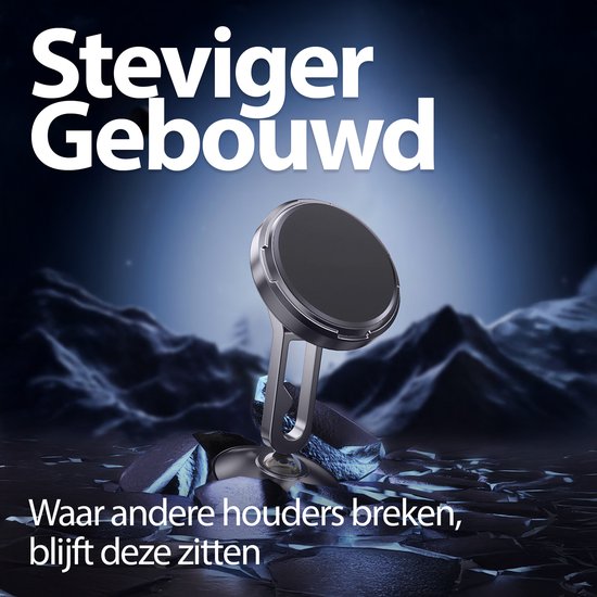 Support magnétique pour téléphone portable Xssive pour tableau de bord, rotatif à 360 degrés, autocollant inclus