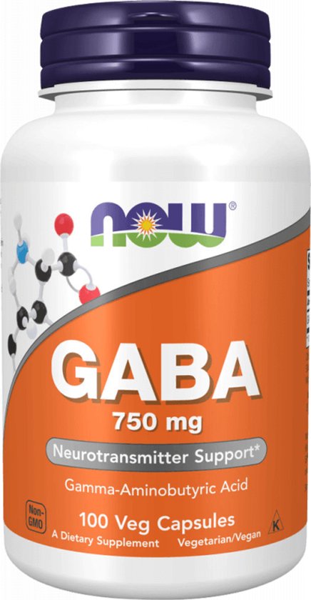 NOW FOODS GABA 750 mg 100 kaps.