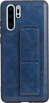 Grip Stand Hardcase Backcover voor Huawei P30 Pro - Blauw