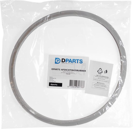 22cm Dparts snelkookpan afdichtingsring geschikt voor Fissler - binnendiameter 22 cm - 4 - 5 - 6 liter ring - Magic - VitaQuick Bluepoint - Vitavit Premium - afdichtingsrubber 038-667-00-205 - 38.667.00.201 - 32.631.00.201/205 - 3866700205 van Dparts — afbeelding 3