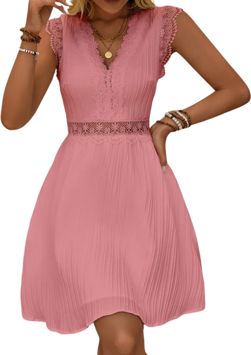 Bovista Zomerjurk Dames Zomerjurken Volwassen Jurk Ibiza Stijl Sundress Wit