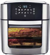 Bol.com Royal Swiss Vrijstaande ovens XXL 16L – Heteluchtfriteuse zonder Olie – 1800W – 8 Programma’s – Digitaal Scherm – Grijs aanbieding