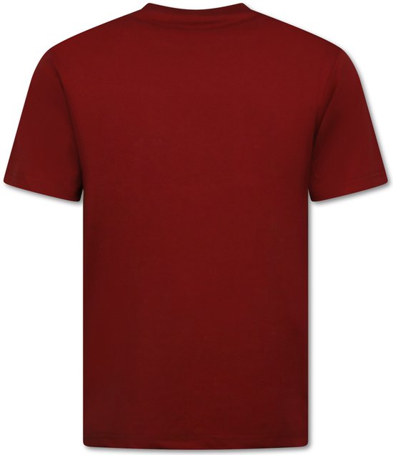 T shirt Heren Oversized - Effen T-shirt Blanco - 6530 - Bordeaux