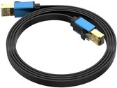 Câble adaptateur Ethernet CAT 8 - câble réseau Internet - Gigabit - 40 Gbps - S/FTP blindé - Câble Internet LAN - RJ45 CAT8 - 15 mètres - noir et bleu