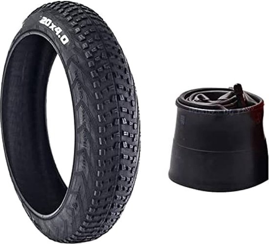 Fatbike Buitenband en Binnenband Set 20×4.0 Inch Zwart Geschikt voor 20 Inch Fatbikes zoals Super 73, Knaab, Phatfour