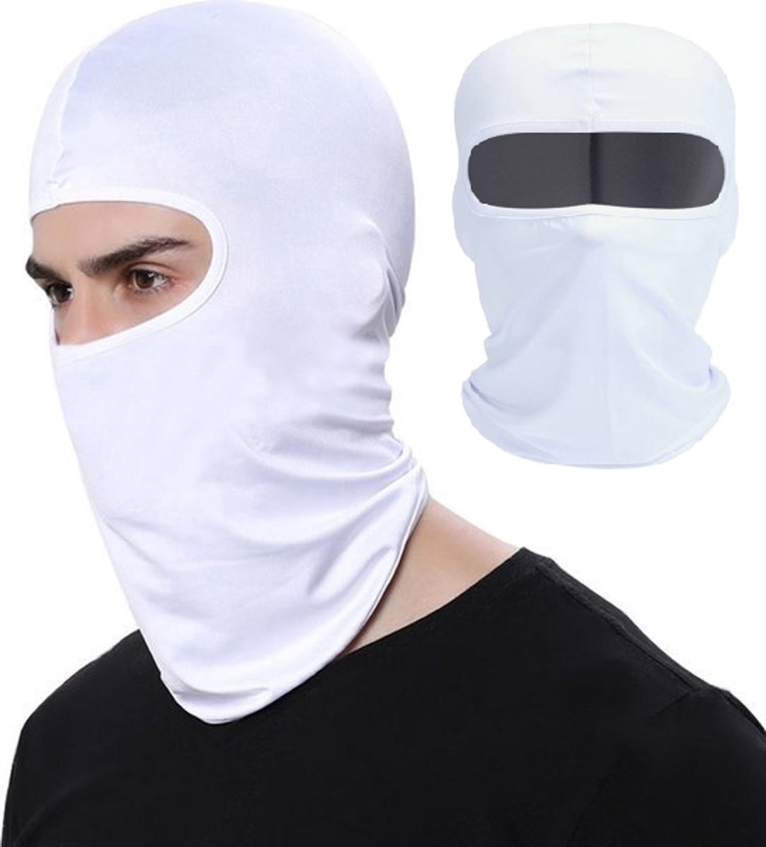 Balaclava Multiuse Bivakmuts I Nekwarmer I Bivak I Gezichtsmasker I Motormuts I Wit