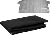 R2B Zonnescherm Auto Voorruit - 100 x 145 cm - 4 Laagse Bescherming - Geschikt als Anti-Vries Deken Auto - Zonwering Auto Voorruit - Zonwering Raam - Auto Zonnescherm