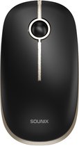 Bol.com Sounix Draadloze Muis - 2.4G - Laptop en Computer - DPI 1600 - Stil - Zwart aanbieding