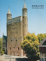 Romaans Nederland, Zodiaque Architectura & Natura. Een romaanse toren met twee ronde torentjes onder een blauwe hemel.