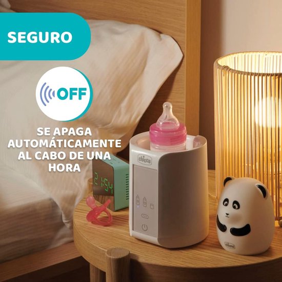 Zandarix Draagbare flessenwarmer voor reizen en babyvoedingsproducten met drie programma's en automatische uitschakeling - Wit- 14 x 14 x 17,5 cm; 820 gram — afbeelding 4