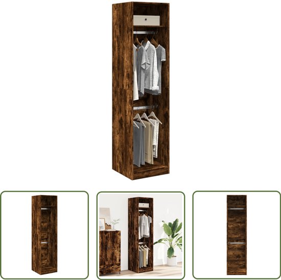 vidaXL Dressoir 60x30x70 cm bewerkt hout artisan eikenkleurig
