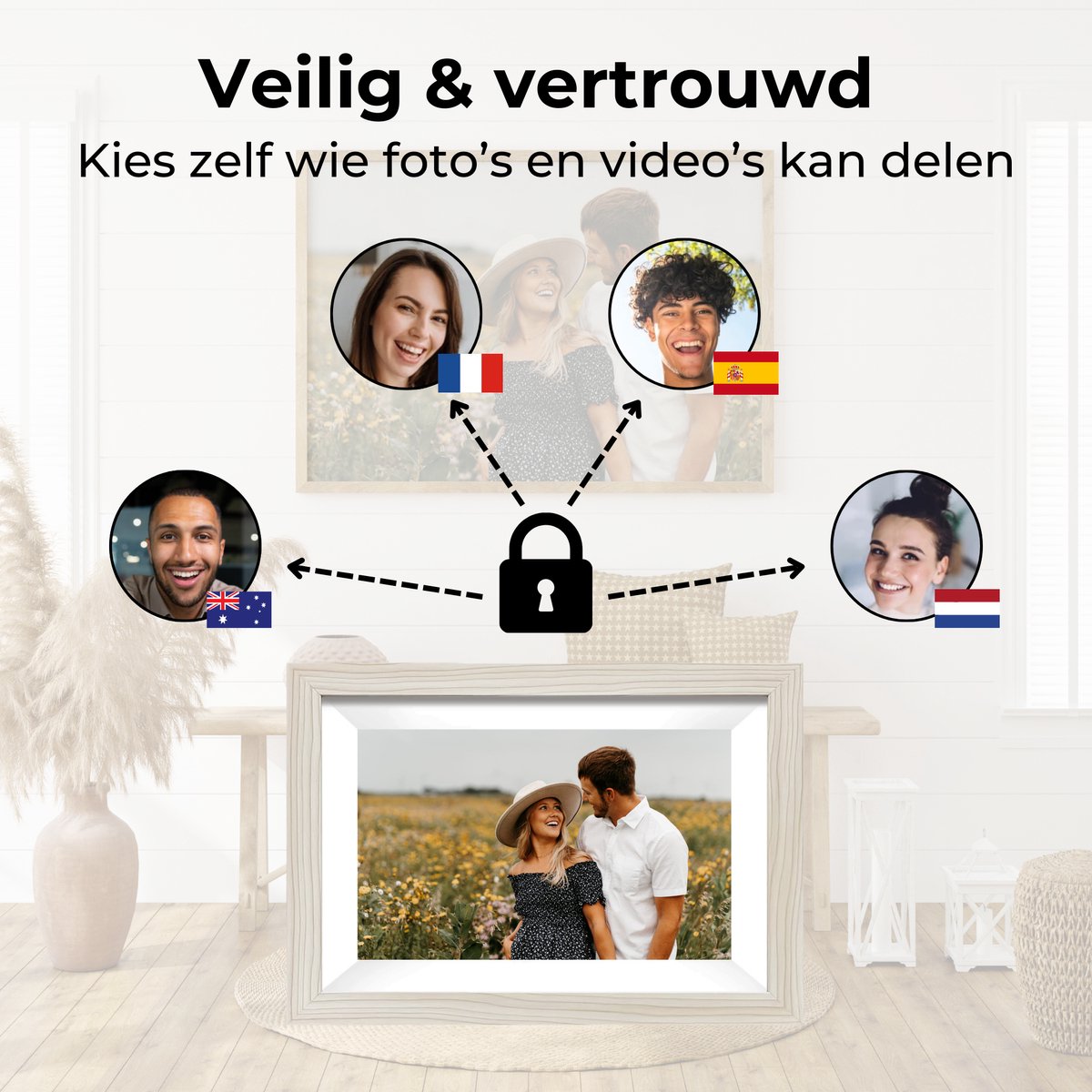Naevy Digitale Fotolijst 10.1 inch – Digitaal Fotolijstje – HD Display – Met WiFi Verbinding & Touchscreen – Frameo App – 16 GB Intern Geheugen — cadeau in Wonen & Interieur - foto 7