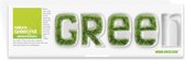 4M2U GREEN Pots: G R E E N, 5 porseleinen schaaltjes, 5 gr graszaad, 25 gr potgrond, in geschenkdoos 29.2x9x4.5cm, 3+