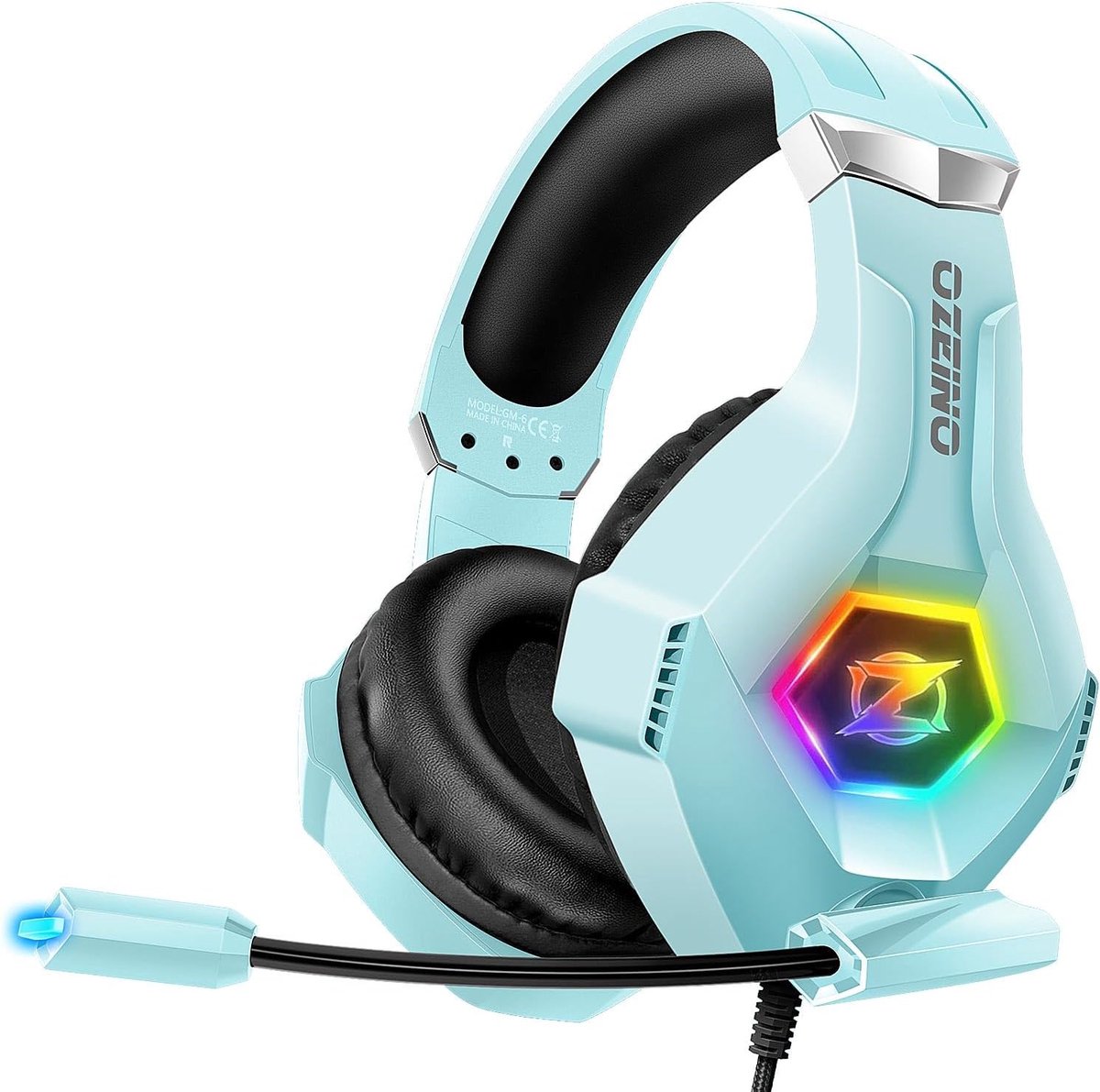 Gaming Headset met 3D Geluidseffecten en Ruisonderdrukking voor PS4, PS5, Xbox One, PC en Switch