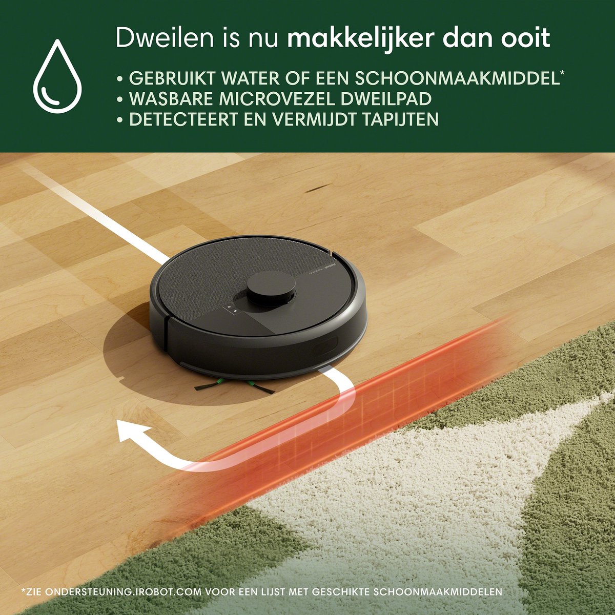 iRobot Roomba® 105 Combo + AutoEmpty Dock - Robotstofzuiger met Dweilfunctie - Zwart (Y3510) — afbeelding 2