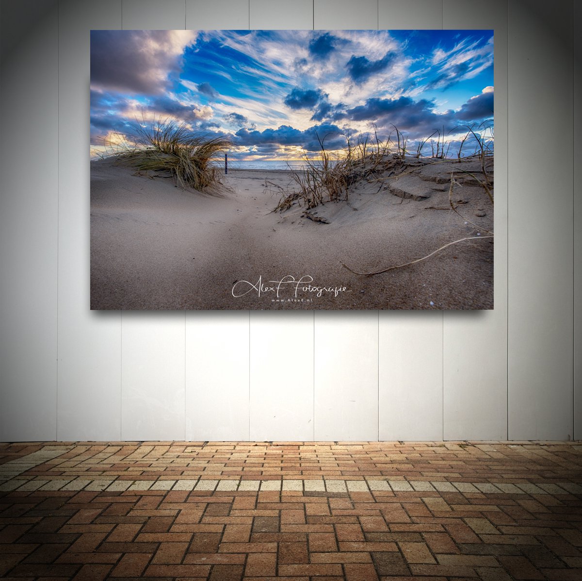 Alex F Fotografie Foto op Canvas - Strand AlexF034 – Formaat 120 x 80cm - Wanddecoratie - Muurdecoratie woonkamer - Slaapkamer decoratie - Kamer accessoires - Schilderijen op canvas multi