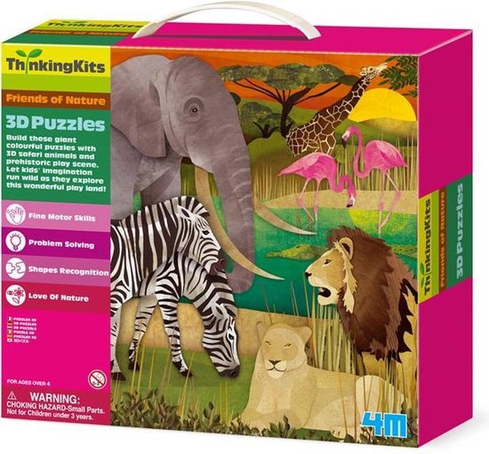 Melissa & Doug Safari Floor Puzzle - 100 Pieces 100-pc. Non-Toxic Puzzle, Color: Multi