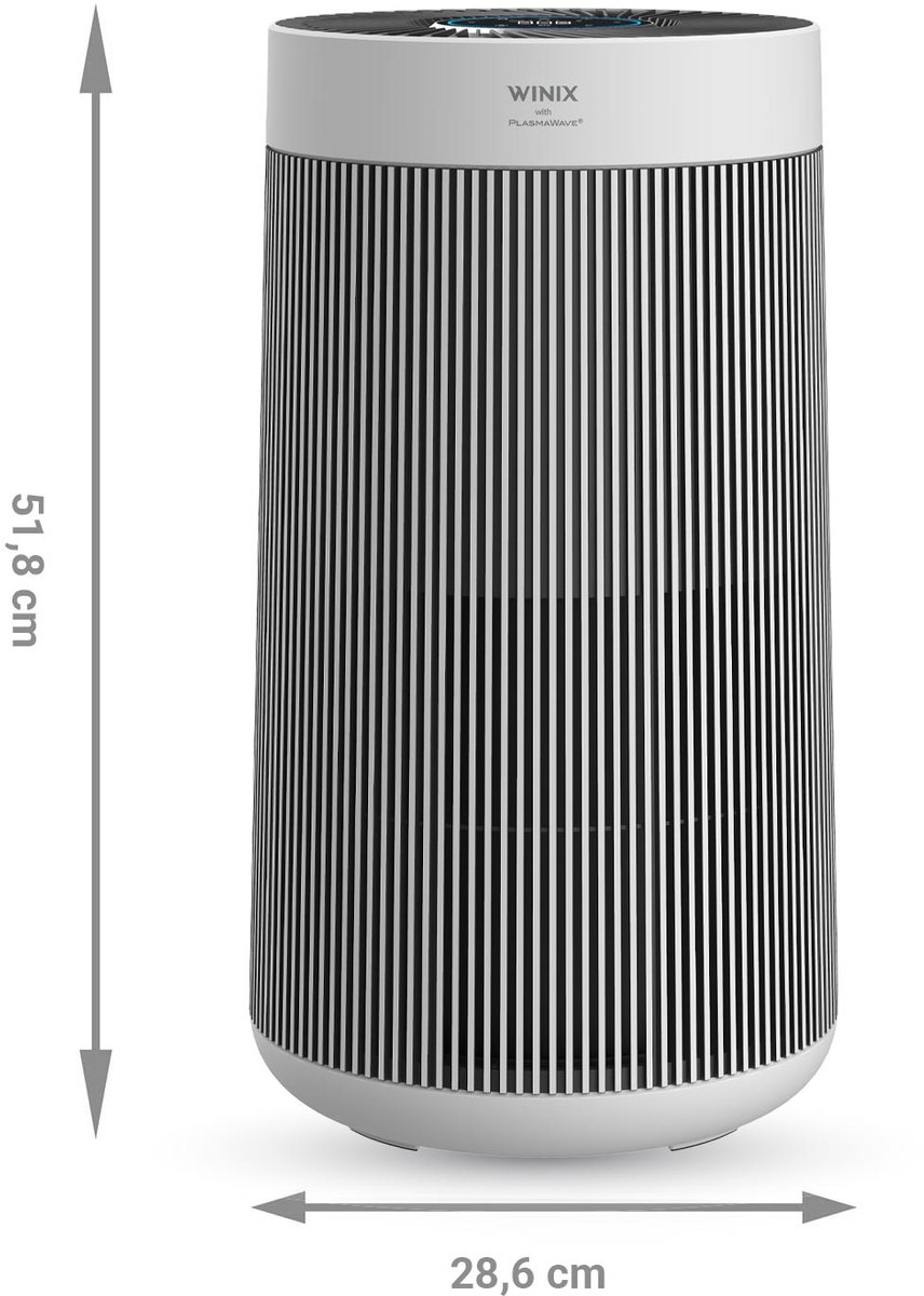 Winix T800 Wifi - Slimme Luchtreiniger met vervangbaar 3-in-1 Hepa filter + PlasmaWave Technologie - Cadr 500m³ p/u en tot 120m² - Getest en Gecertificeerd op Hooikoorts, Allergie en Fijnstof - Winix Smart App, Google Assistant, Amazon Alexa thumbnail 3