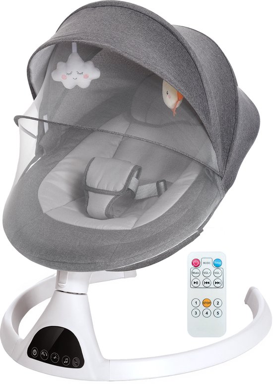 Moxica Wipstoel Elektrisch - Babyschommel - Schommelstoel - Baby Swing - Wipstoeltjes