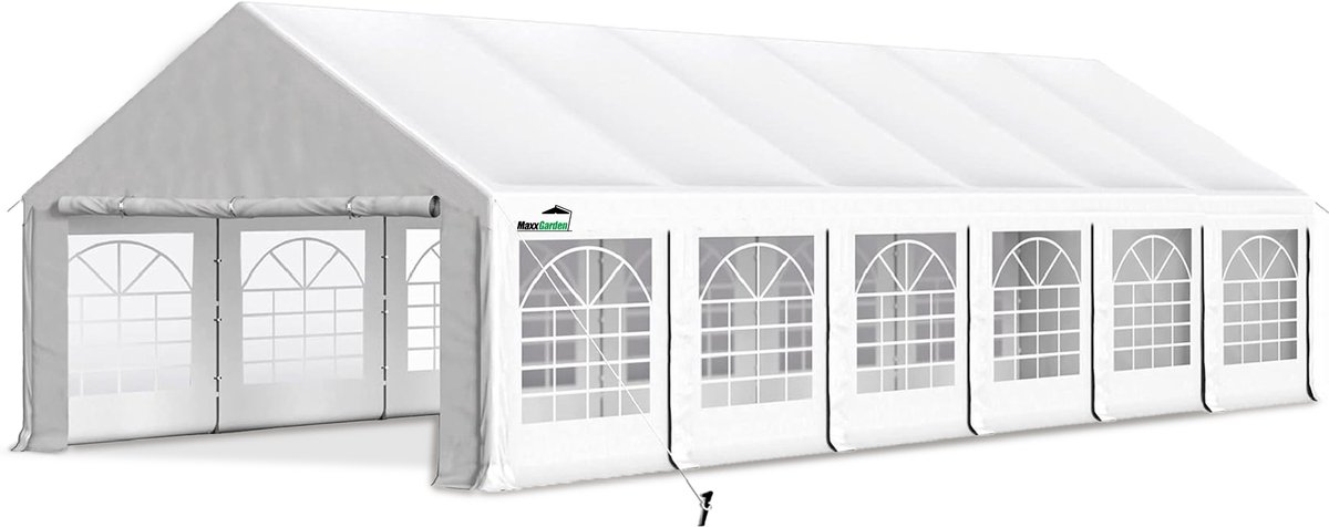 MaxxGarden Partytent - Professionele outdoor tent - Buisdikte 38mm - 6x12m - Wit