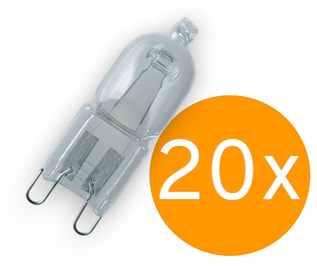Radium Halogeen Insteeklamp G9 20W - 235lm - 2700K Warm Wit - Dimbaar - 20 stuks