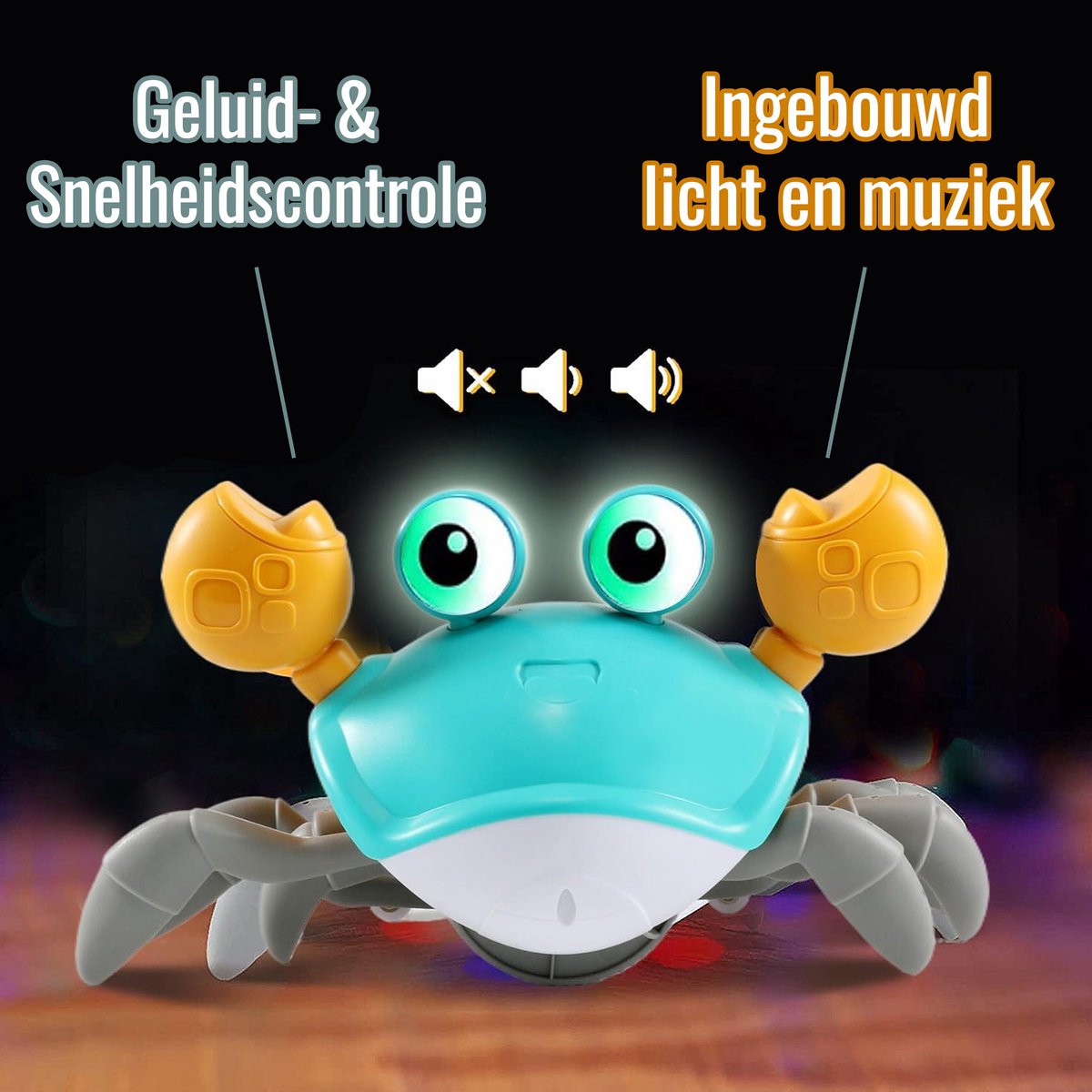 Joyage Krab Fijne Motoriek Speelgoed - Leren kruipen - Sensorisch speelgoed baby 0 jaar - Baby Speelgoed 6 maanden 1 jaar meisjes Montessori speelgoed - Meisjes speelgoed 2 jaar jongens Kinderspeelgoed 3 jaar Peuter speelgoed educatief speelgoed — afbeelding 4
