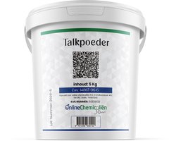 Online chemicalien – Talkpoeder – 5 kg – Ongeparfumeerd – Onbewerkt – Voor Hem en Haar