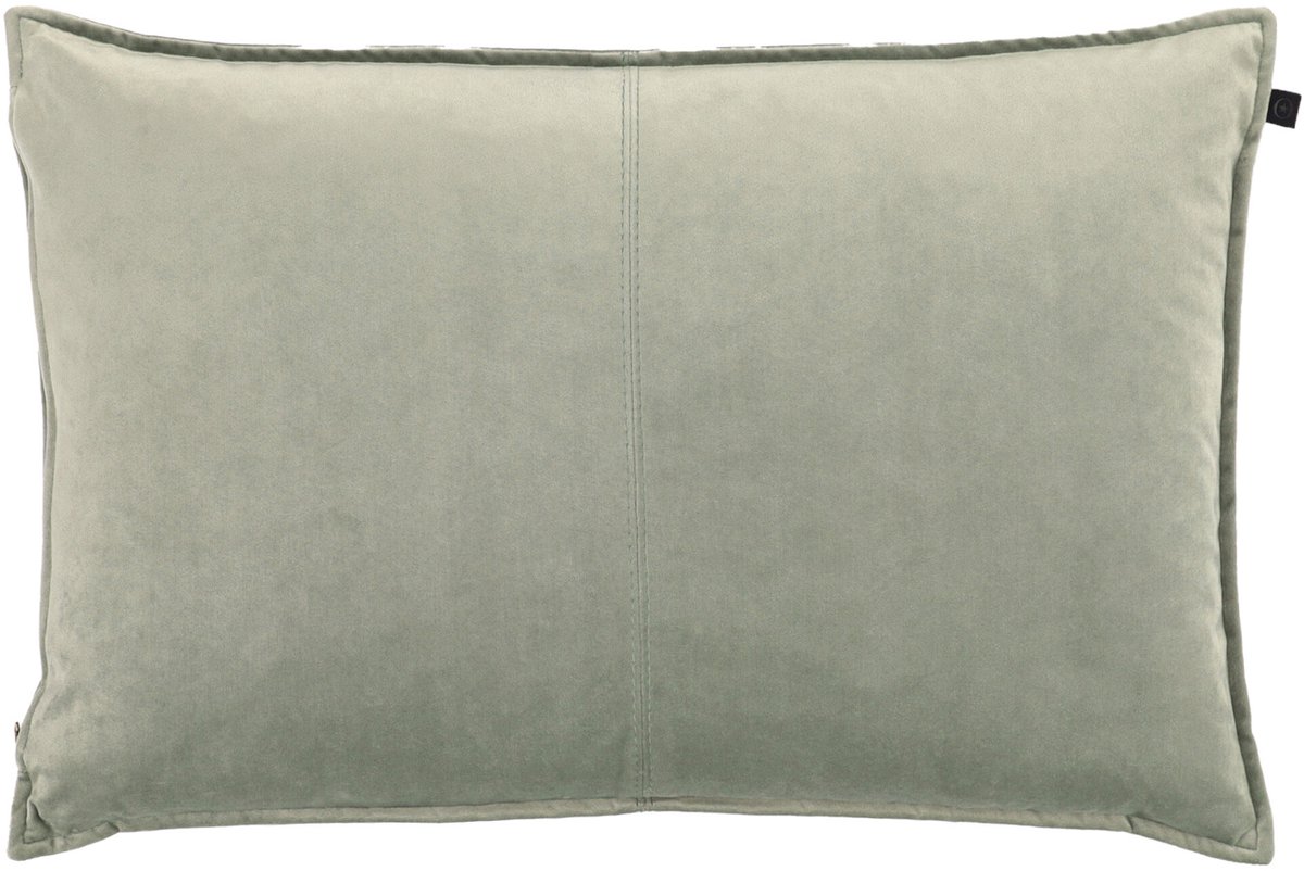 Overseas Middlestitch Kussen – 40 x 60 cm - Velours – Soft Green