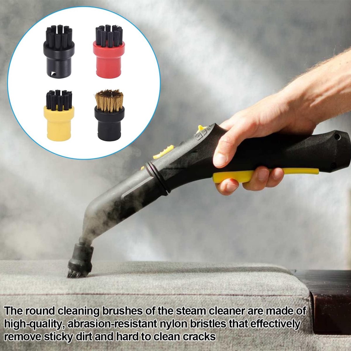 Accessoires Set Geschikt Voor Kärcher Easyfix SC2, SC3, SC4 & SC5 - Stoomreinigeraccessoires - 12-Delig - Vervangende Microvezeldoekjes - Mop Pad Dweil - Borstel voor Stoomreiniger - Stoomreiniger Vervanging Onderdelen - Krachtige Vlekverwijdering – foto 4