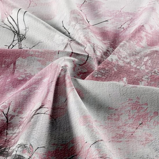 Ulticool - Paris Tour Eiffel Zwart Wit Rose Vintage Blossom - Tapisserie - 200x150 cm - Groot tapisserie - Affiche