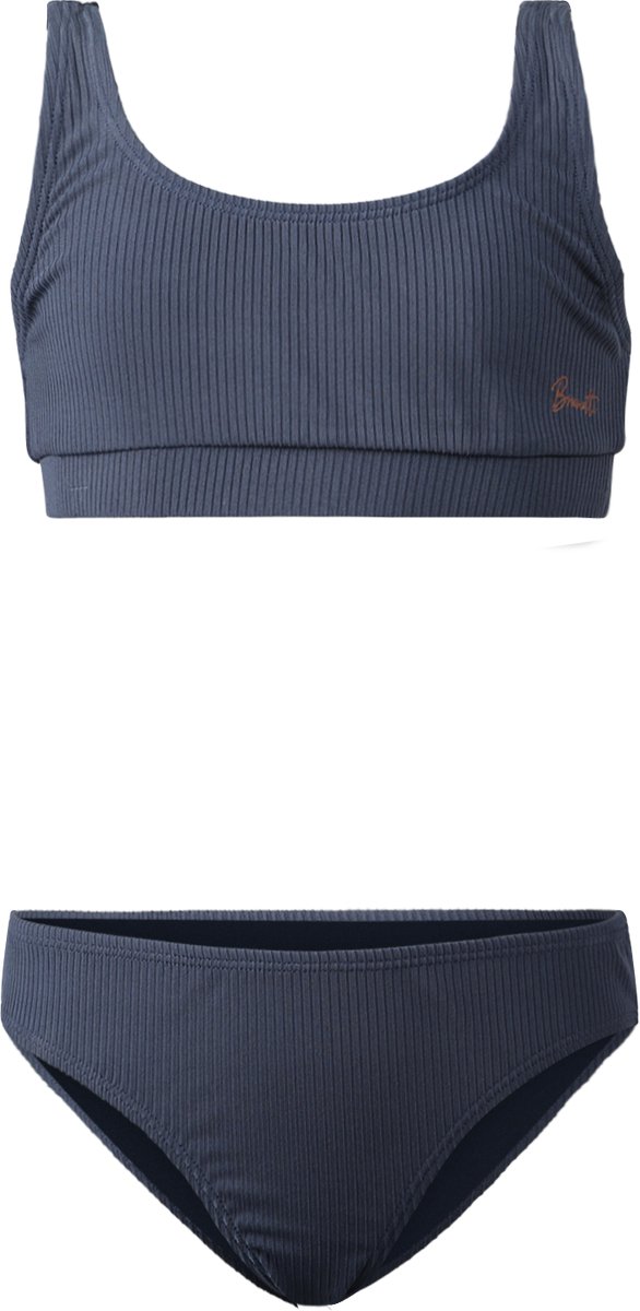 Brunotti Myla-Rib Meisjes Bikini Indigo 152 Blauw