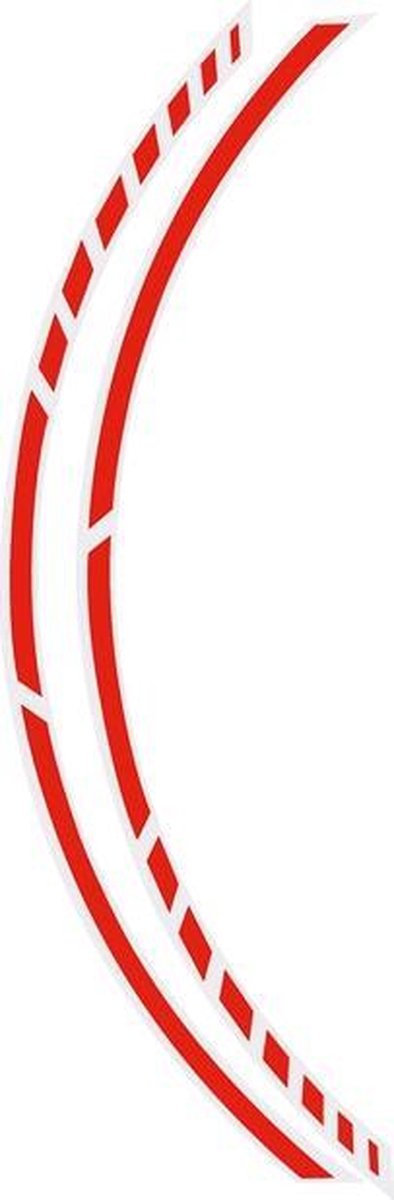 Foliatec pin-striping 'racing' voor velgen neon-rood - breedte = 7mm: 14x 41cm afbeelding