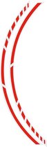 Foliatec PIN-Striping 'Racing' voor velgen Neon-Rood - Breedte = 7mm: 14x 41cm