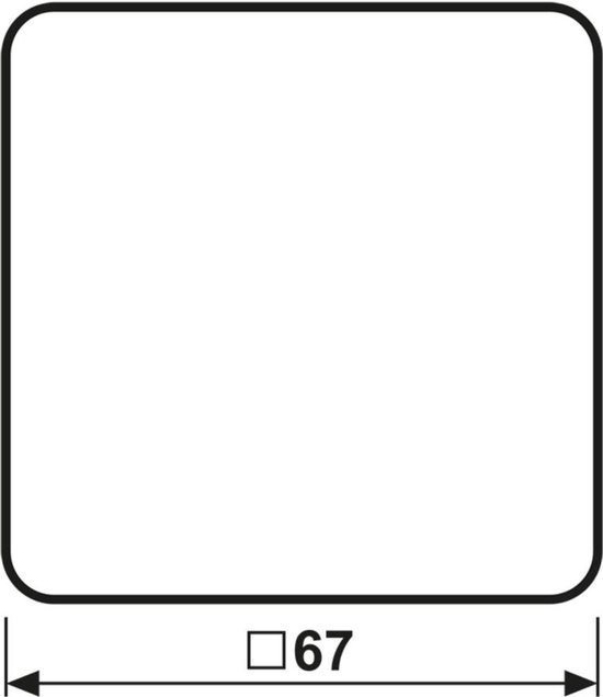 Jung simple Cache Interrupteur va-et-vient, Bouton-poussoir marron CD590BR