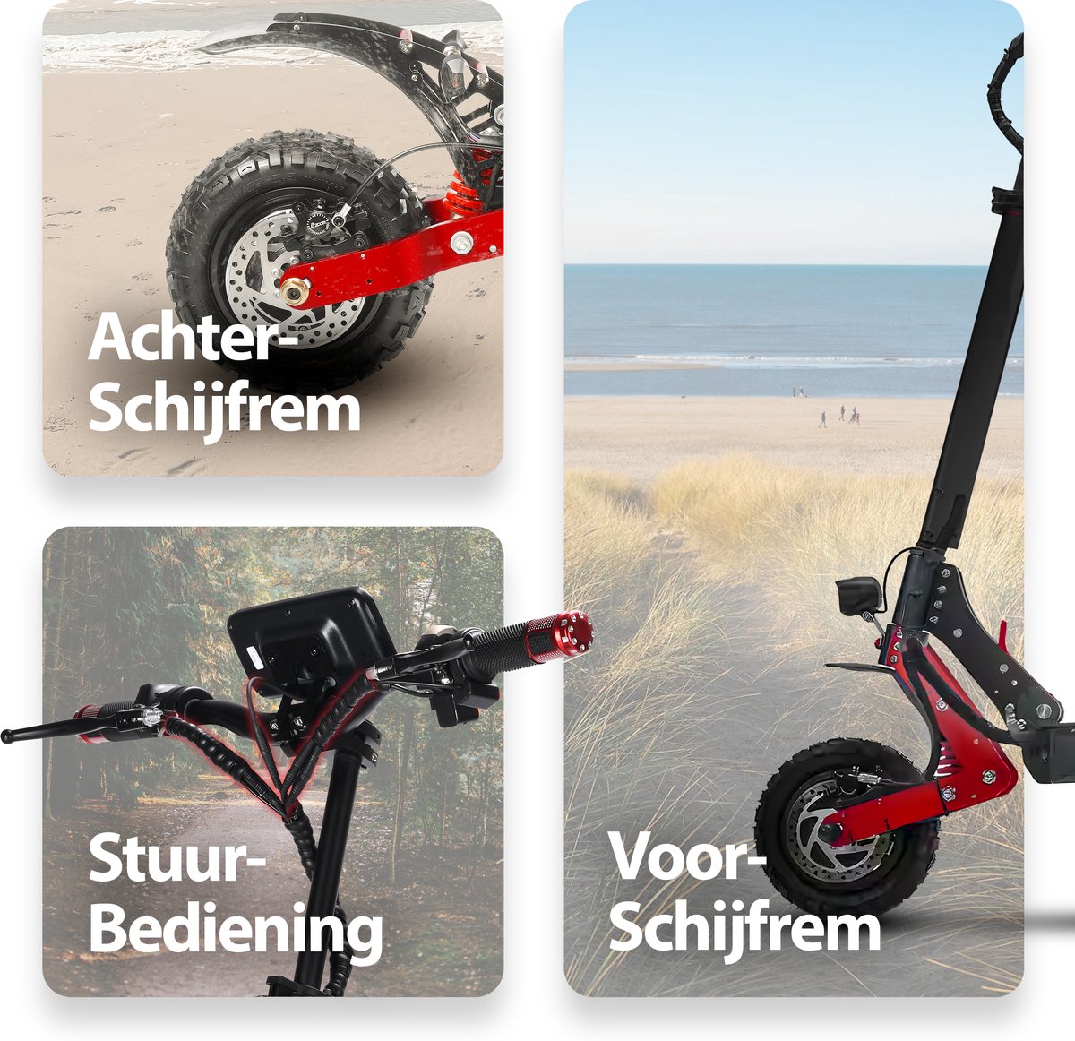 Phreeze Elektrische Step met Telefoonhouder - 25KM/H - Voor - afbeelding 2