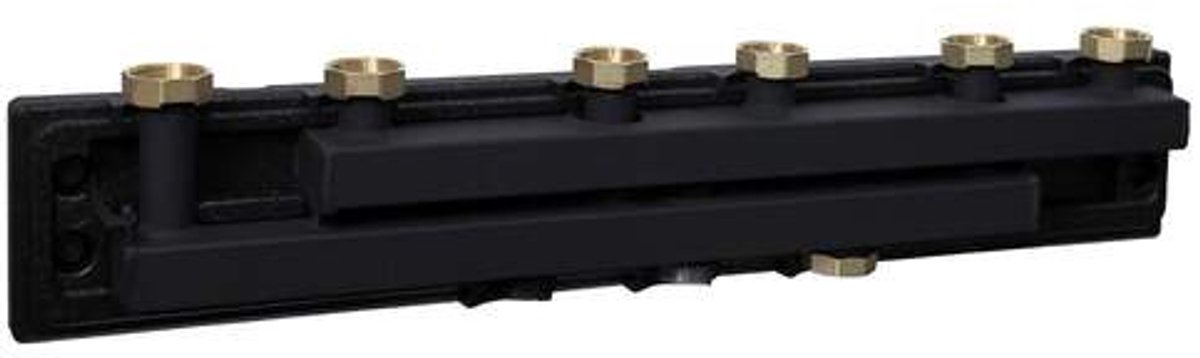 Watts Flowbox verdelerbalk VB25/32, 5 kringen, DN25, excl. muurbeugel
